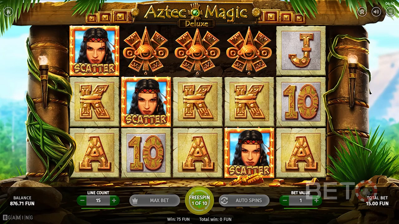 3+ Scatter symbols on the reels kick off the Free Spins bonanza