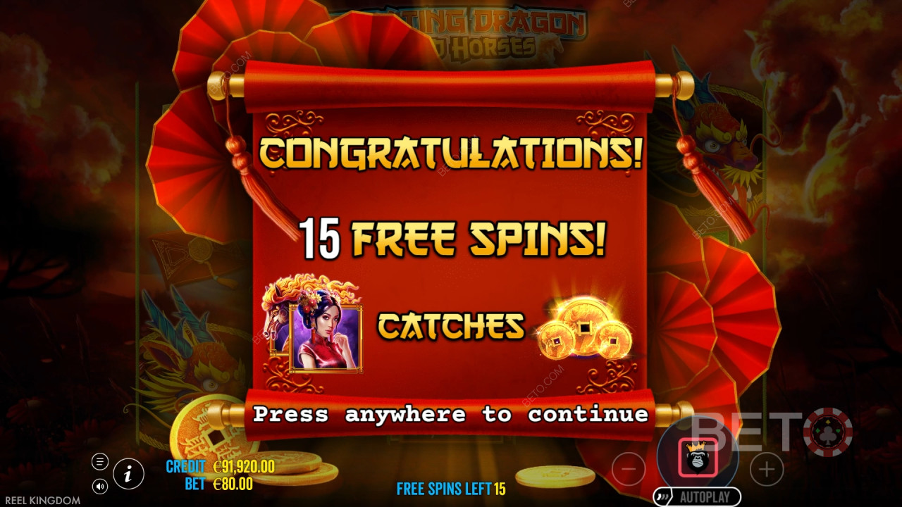 Floating Dragon Wild Horses Review by BETO Pokies