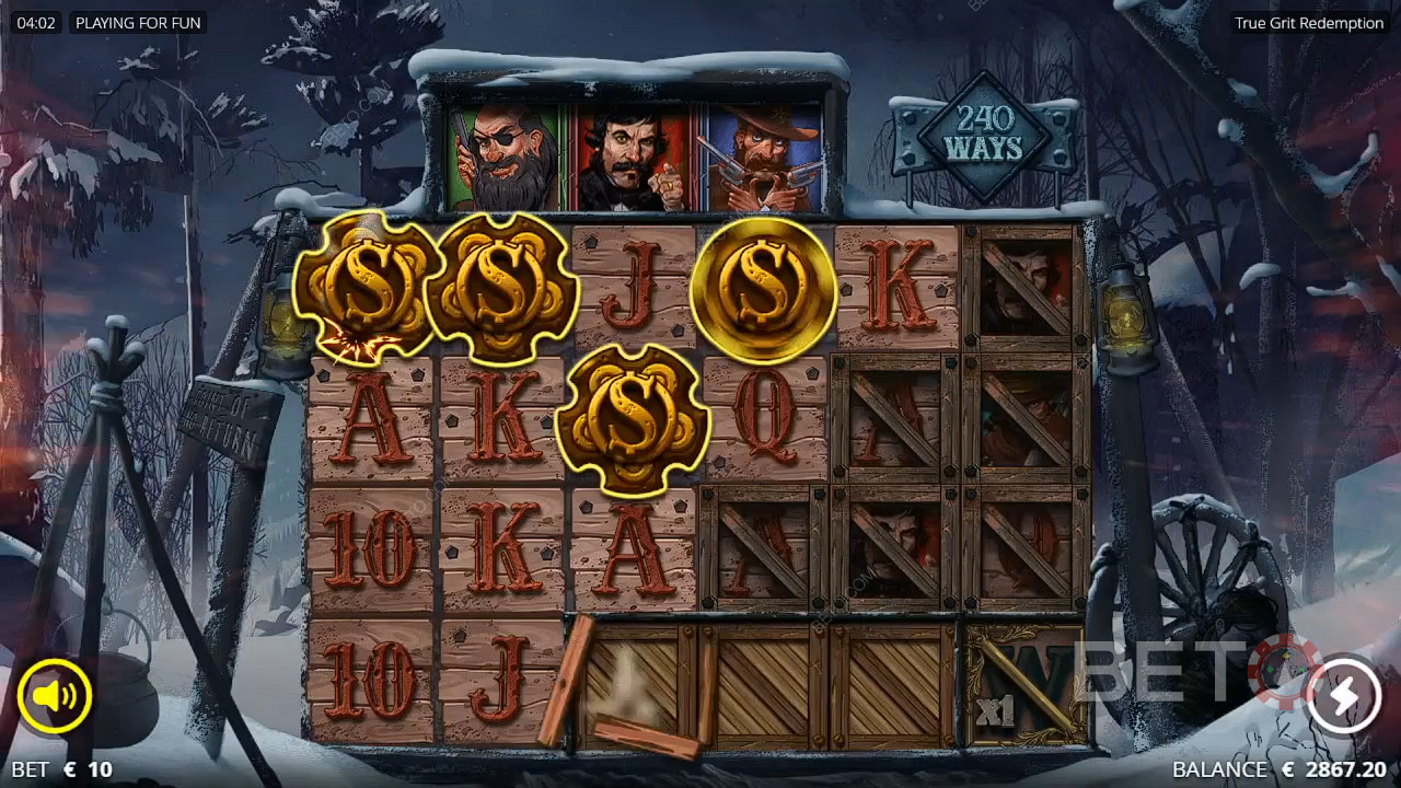 4 Scatters kick off the Dead Spins bonus round