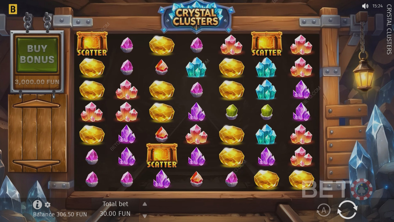 Crystal Clusters Review by BETO Pokies