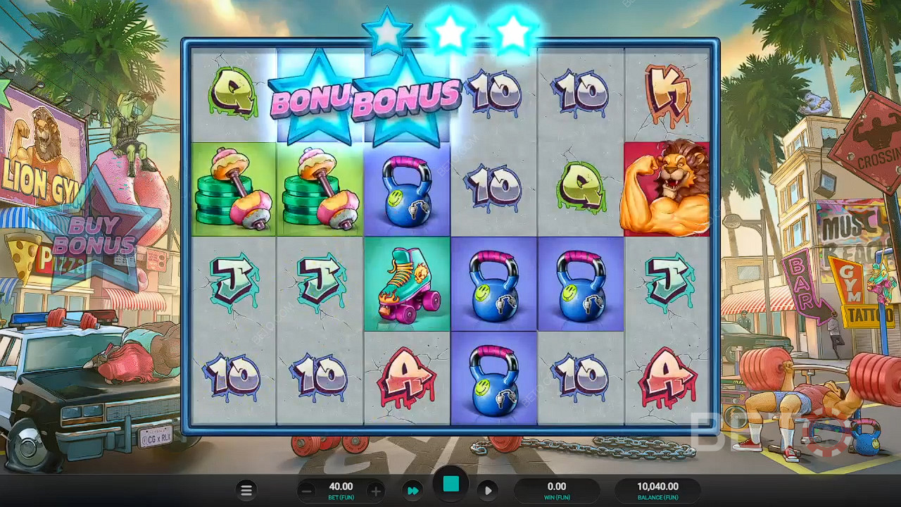 Snag 3+ bonus symbols in cascades to score Free Spins