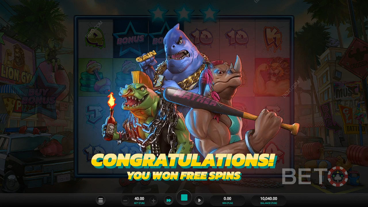 Choose your Free Spins style in the Beast Mode pokie game