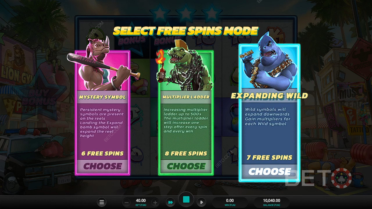 Choose your Free Spins style and score massive wins