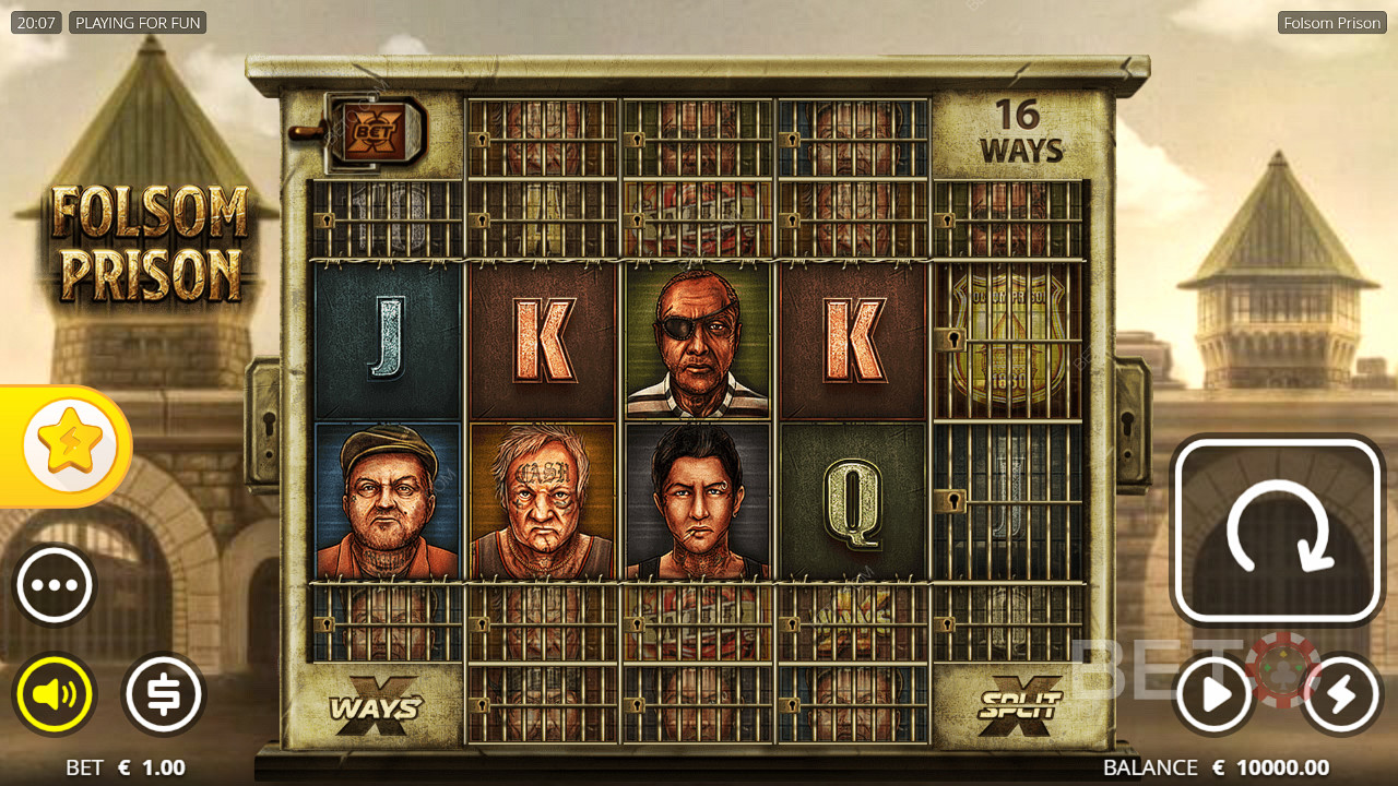 Crack open cells and score big in the Folsom Prison pokie