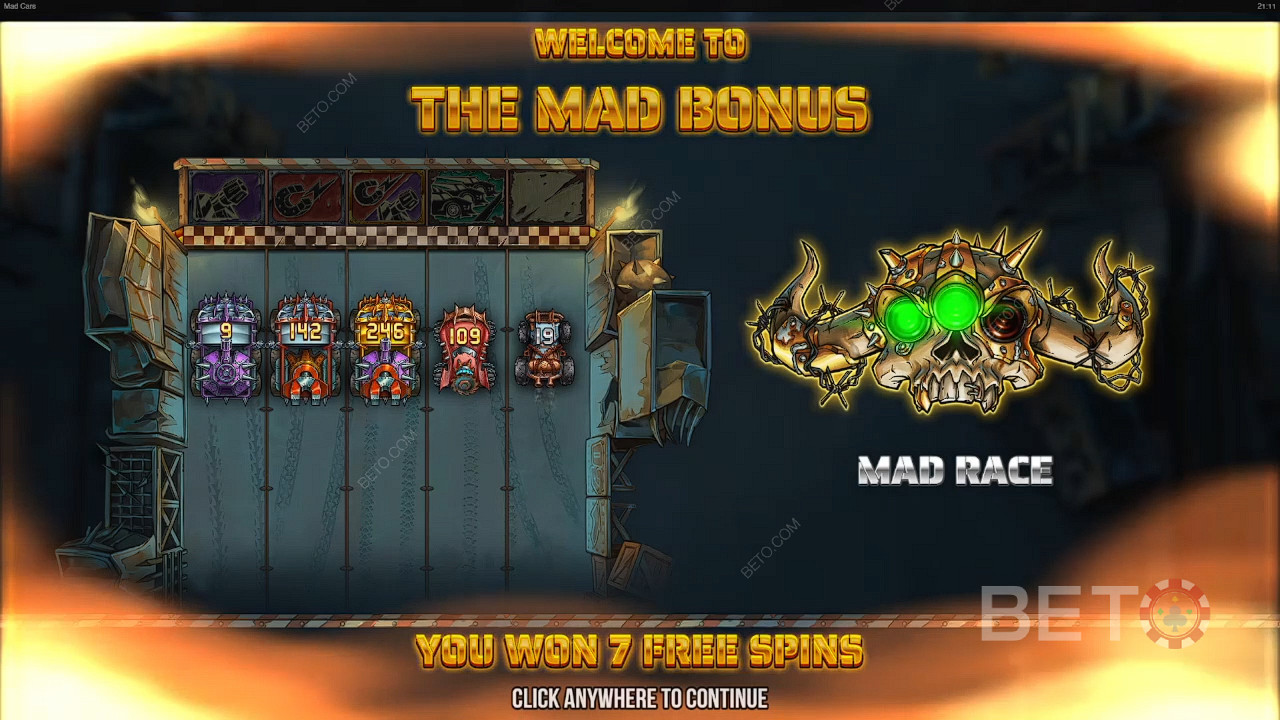 Rev up for the Mad Race feature where every car