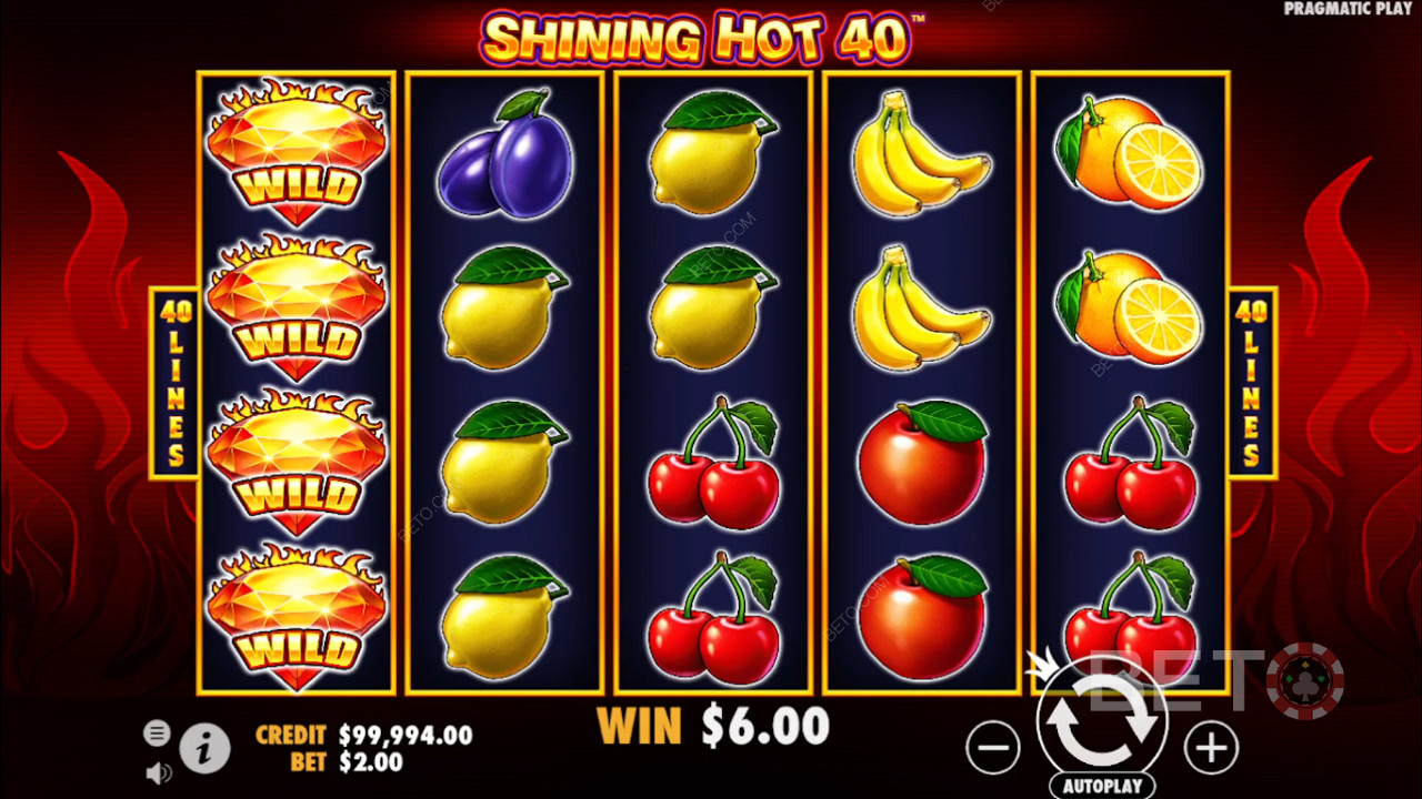 Shining Hot 40 Review by BETO Pokies