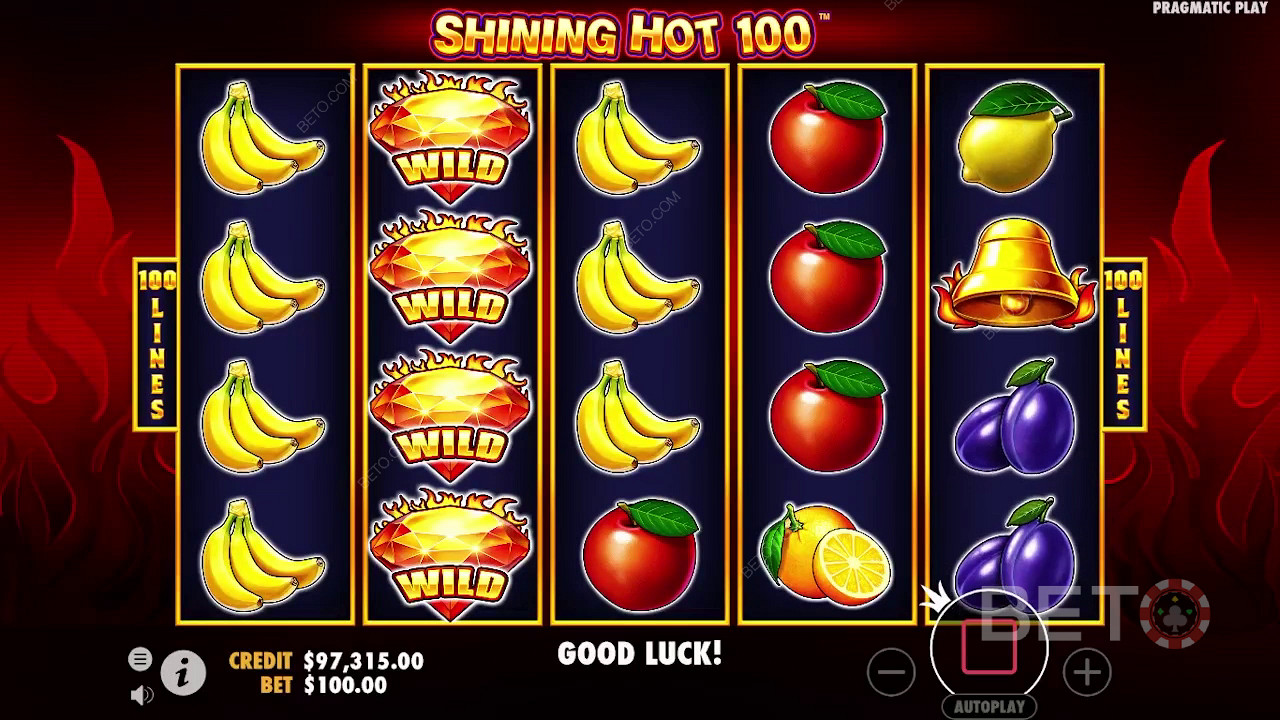 Shining Hot 100 Review by BETO Pokies