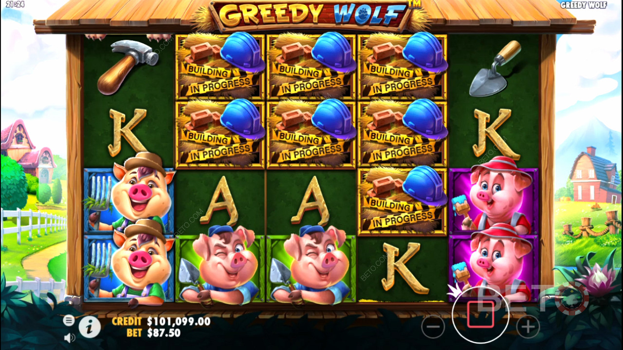 6+ Scatters unleash Free Spins in the Greedy Wolf pokie game