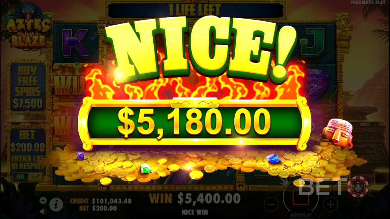 Snag 2,000x Your Wager in the Aztec Blaze Online Pokie!