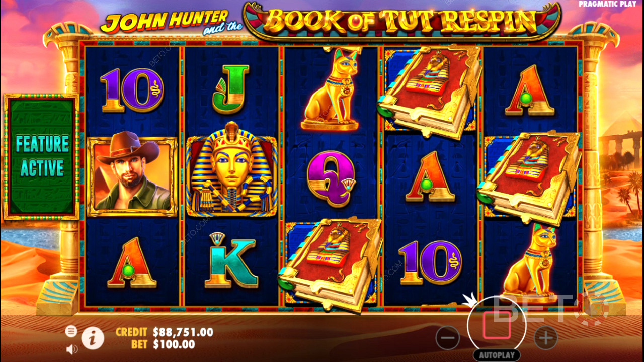 John Hunter and the Book of Tut Respin Review by BETO Pokies