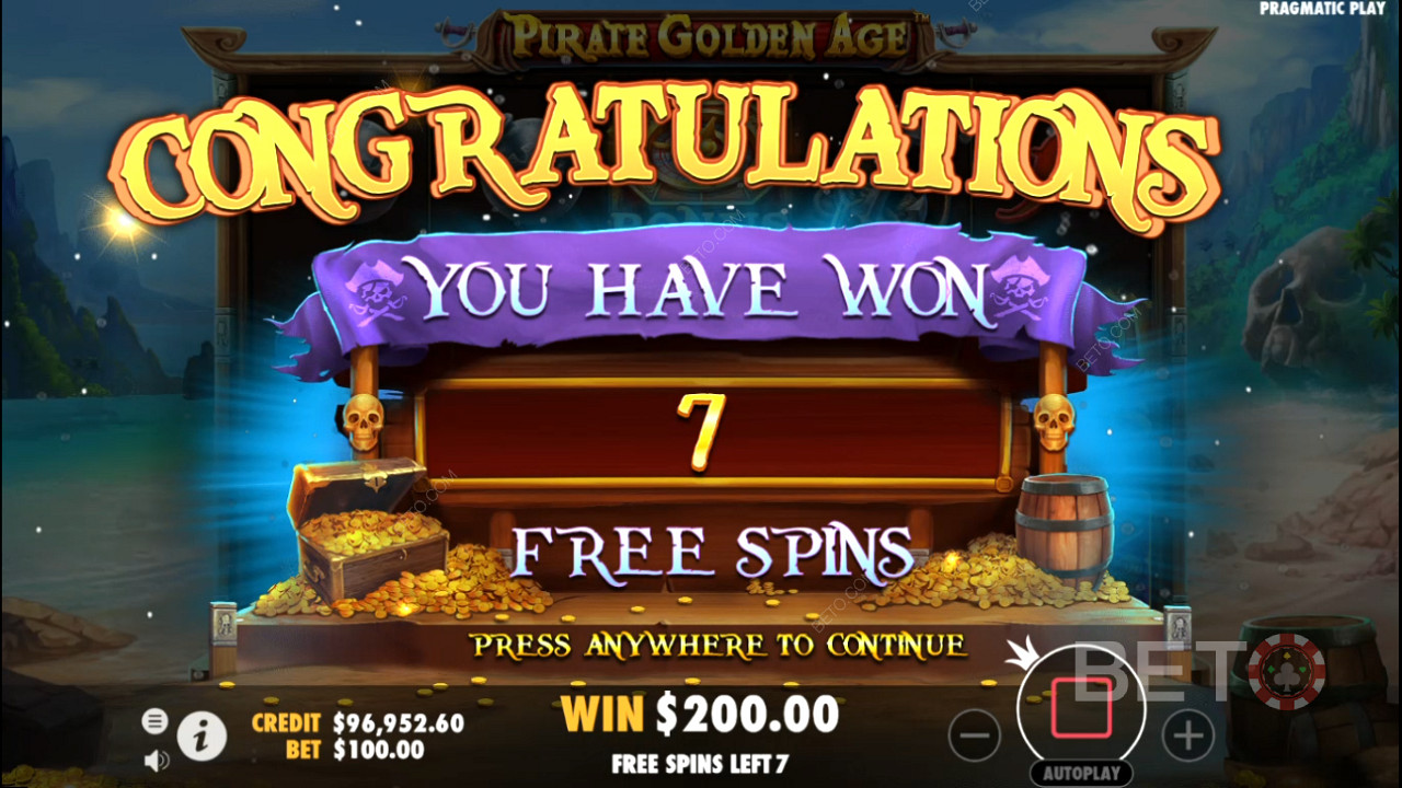 Snag 7 Free Spins and extend 