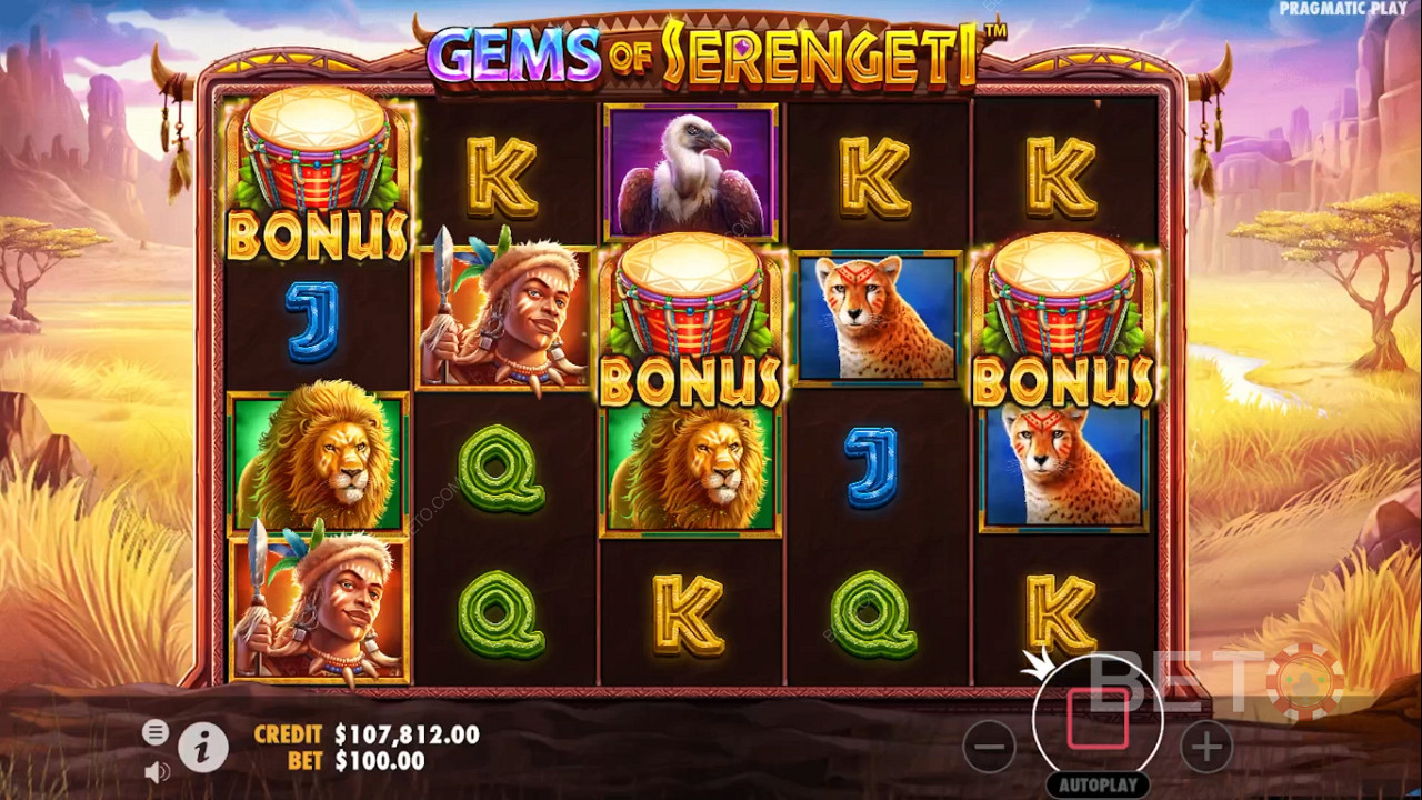 3 scatter symbols in the main game kick off the Free Spins bonus round
