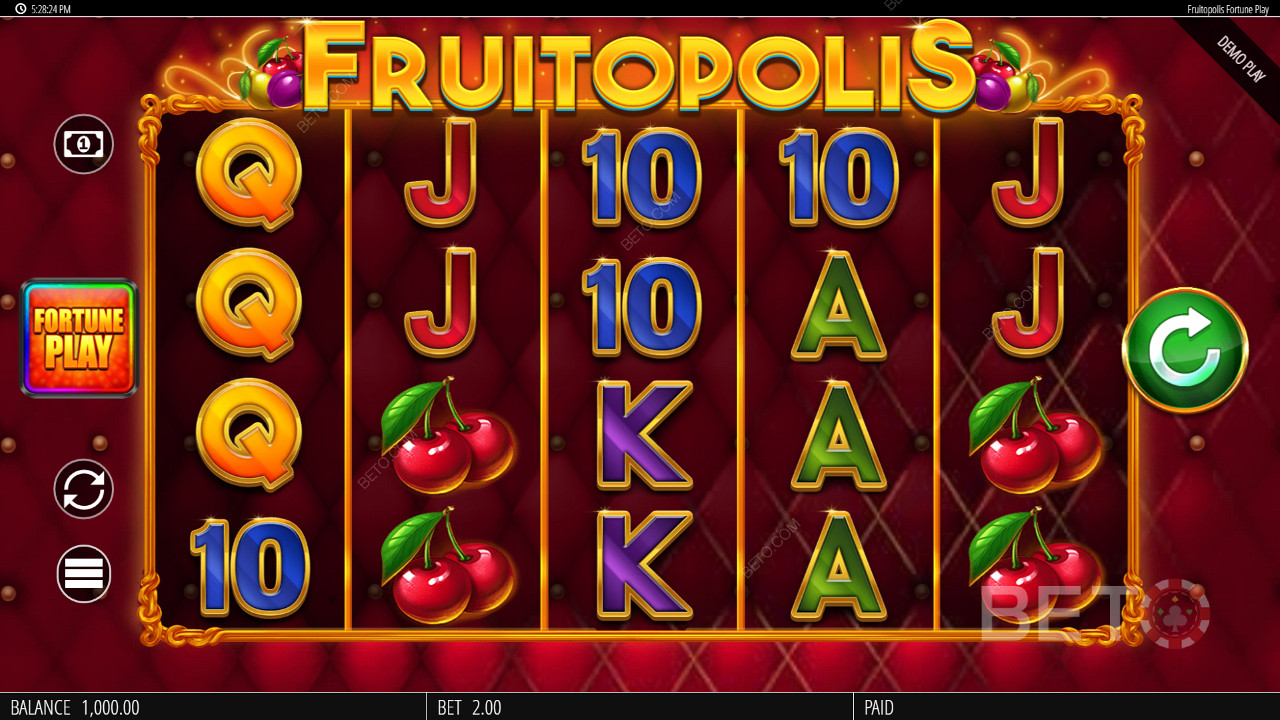 Fruitopolis Fortune Play Free Play