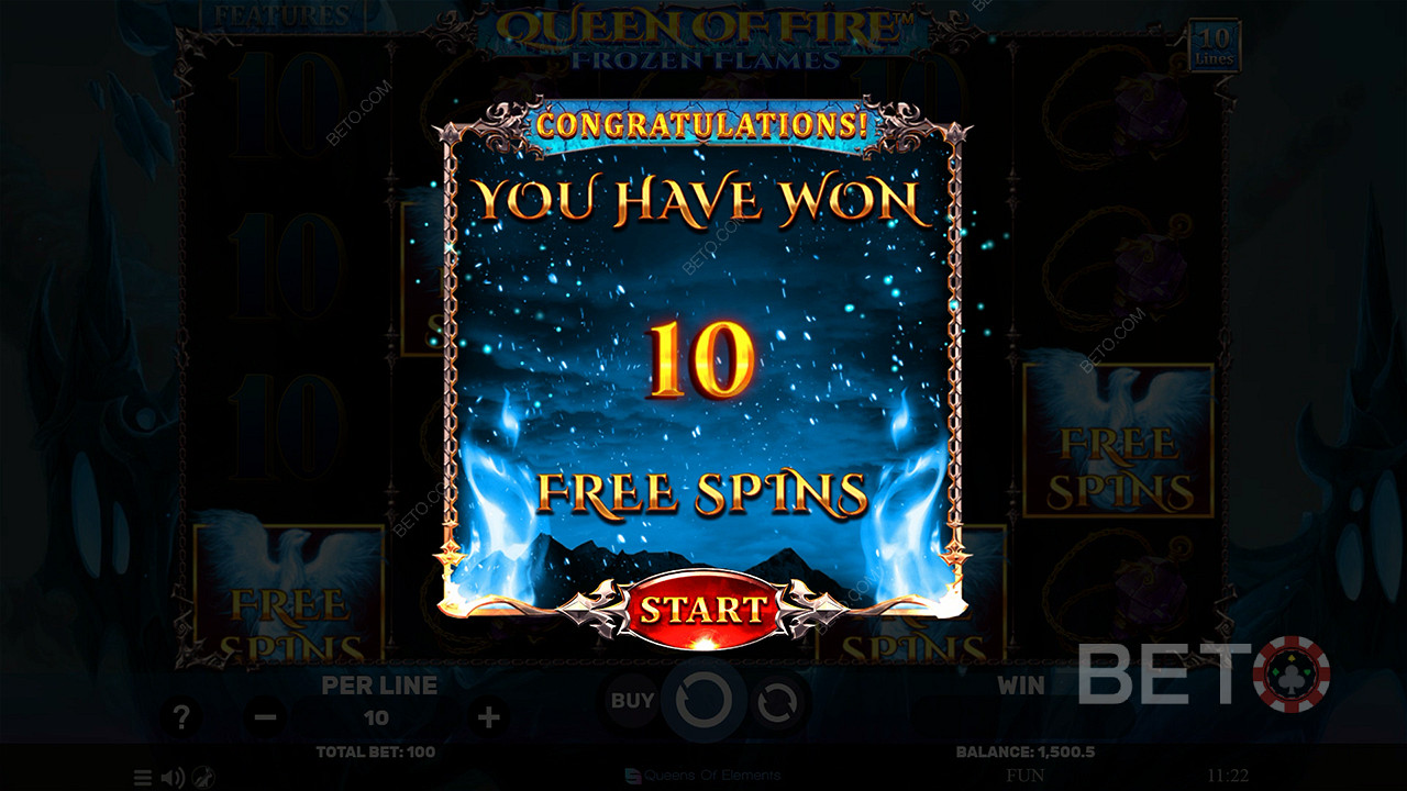 Snag 10 Free Spins with guaranteed Stacked Wilds