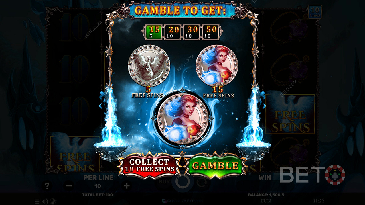 Chance more Free Spins or dive straight into the bonus round
