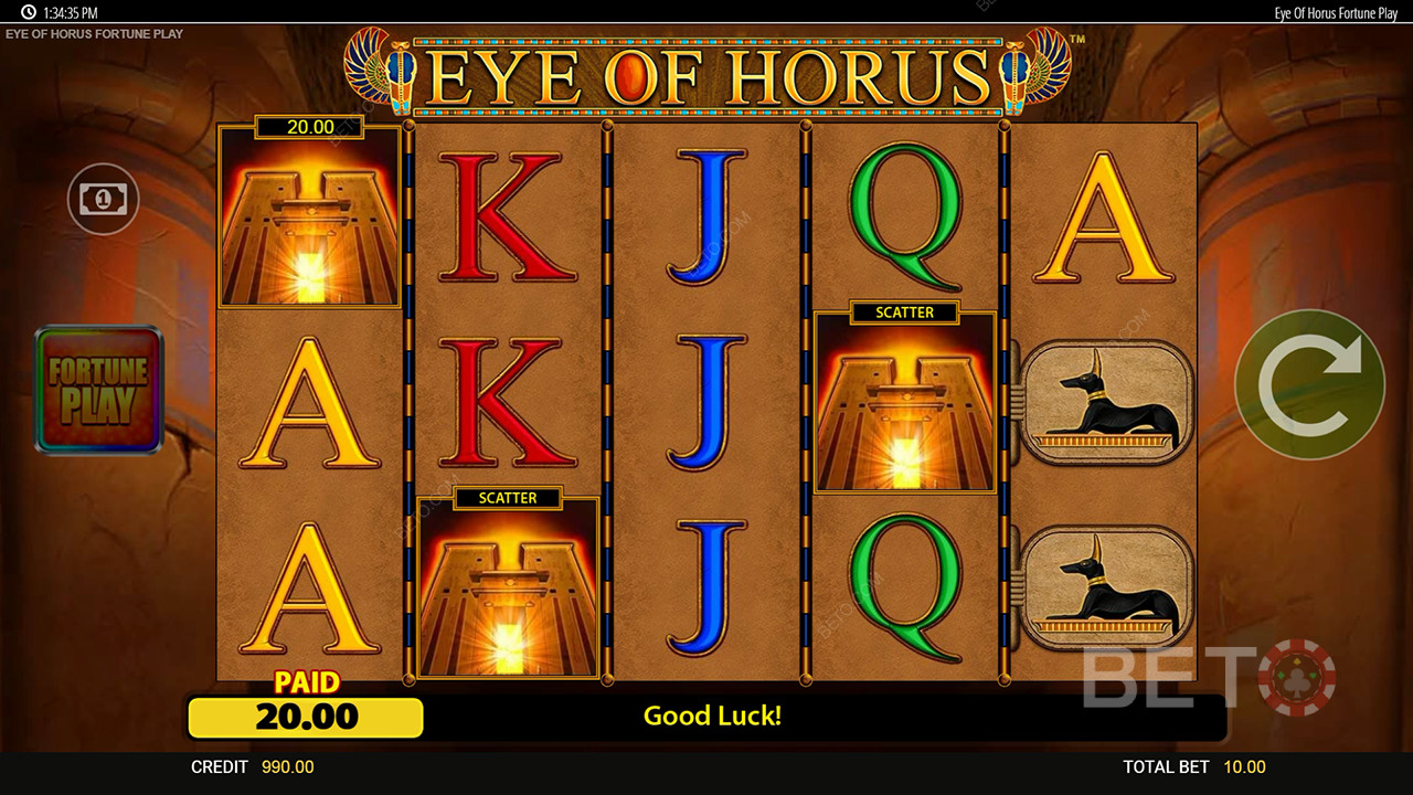 Aussie Take on Eye of Horus Fortune Play Pokie