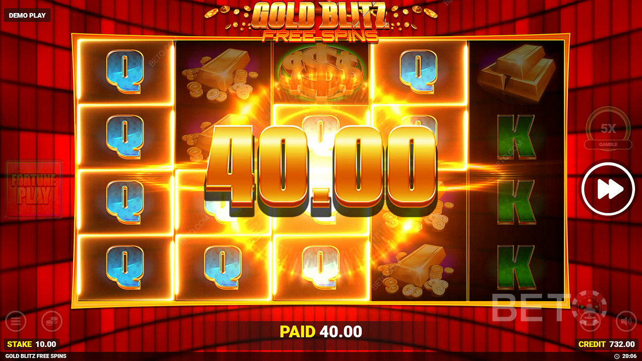 Strike Gold with 50,000x Your Bet in Gold Blitz Free Spins!
