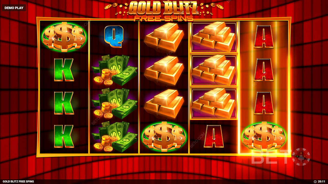 Gold Blitz Free Spins Review by BETO Pokies