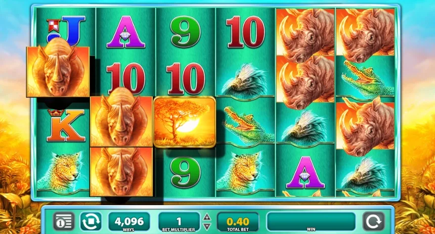 Thundering Rhino symbols in Raging Rhino