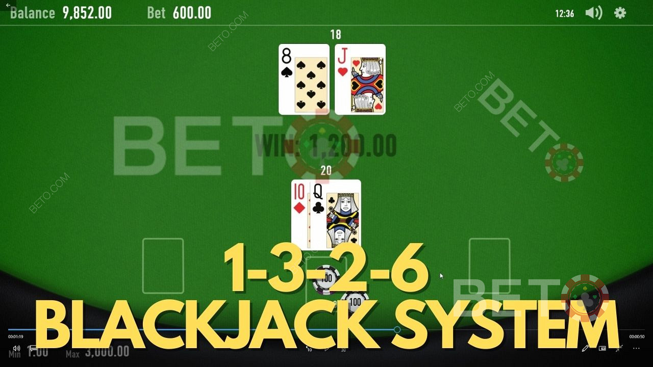 1-3-2-6 Blackjack Betting - How It Works