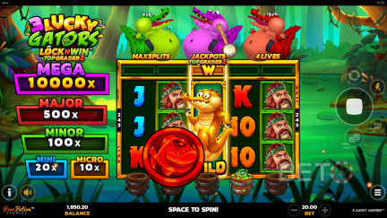 3 Lucky Gators Free Play in Demo Mode ✚ Pokie Review