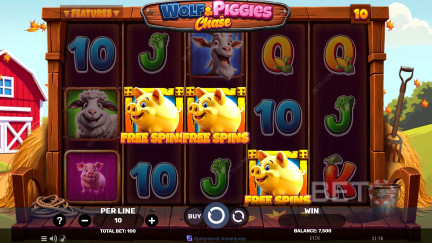 Wolf & Piggies Chase Free Play in Demo Mode ✚ Pokie Review